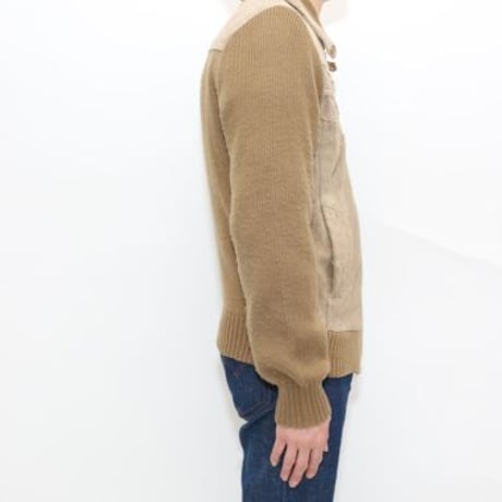 Vintage Leather×Knit Jacket