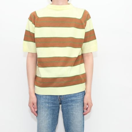 TOWN CRAFT S/S Border Knit