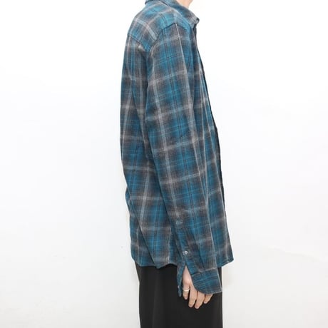 Ombre Check Flannel Shirt