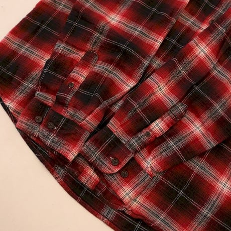 Ombre Check Flannel Shirt