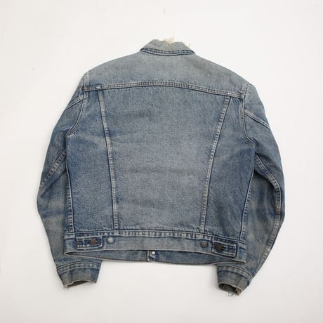 70s Levi's 70505-0317 Denim Jacket With Troy Blanket