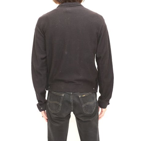 Vintage Open Collared Knit Jacket