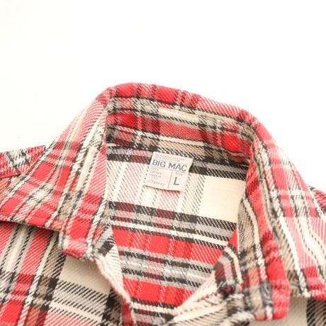 70s BIG MAC Cotton Flannel Plaid Shirt