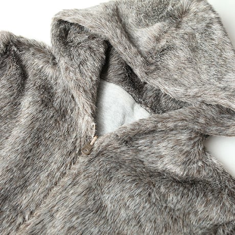 Fake Fur Reversible Hoodie