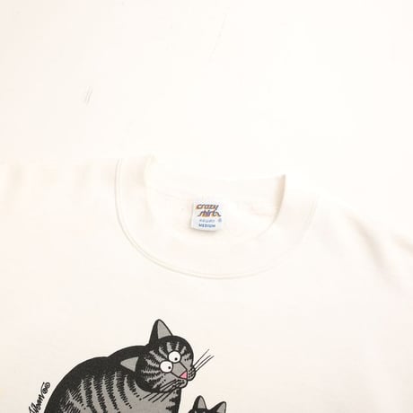Crazy Shirts Sweat Shirt "Kliban Cat" MADE IN USA