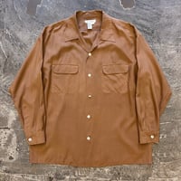 Open Collar Silk L/S Shirt