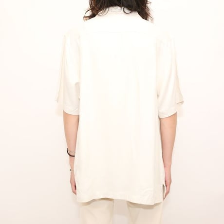 Nat Nast 50s Style Open Collar Silk S/S Shirt