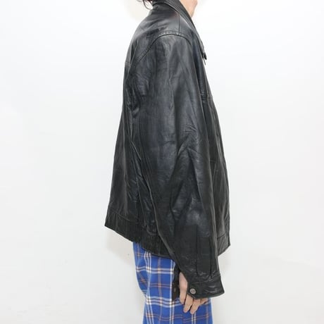 LONDON FOG Black Leather Jacket