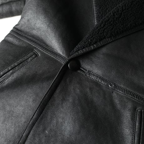 Black Mouton Coat