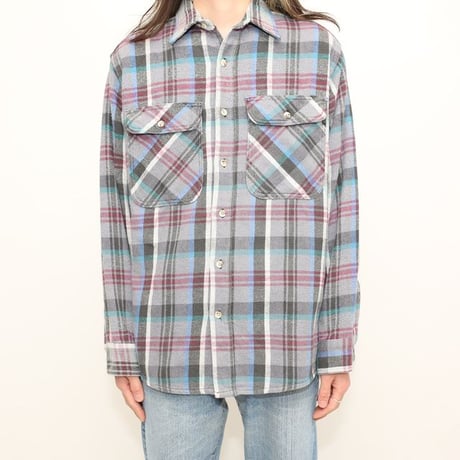 80s Cotton Heavy Flannel Shirt MADE IN USA