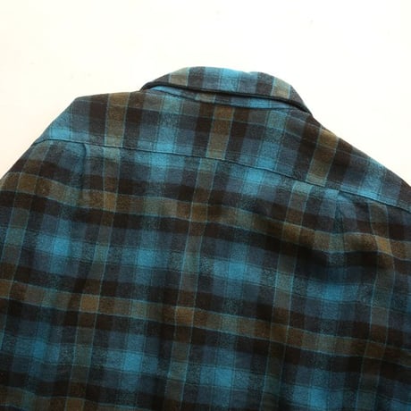 60s Pendleton Wool Plaid Loop Shirt