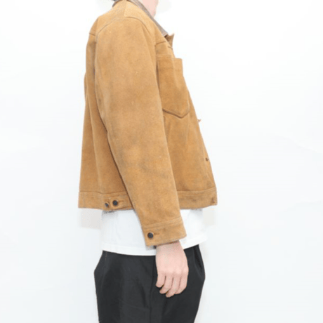 Suede Leather Trucker Jacket