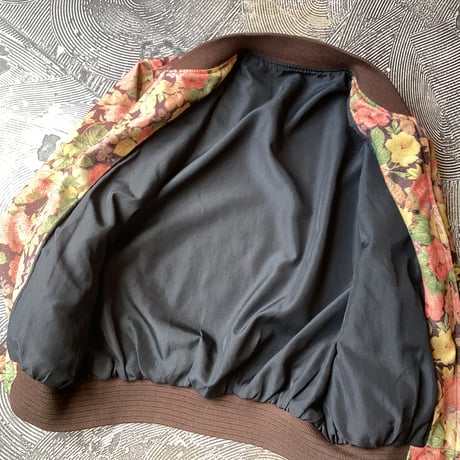 Flower Patterned Zip Jacket