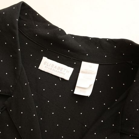 Dot Pattern Open Collar Rayon S/S Shirt