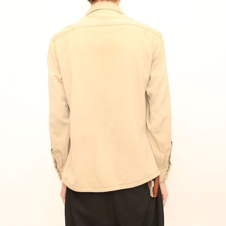 40's Forstmann Open Collared Wool L/S Shirt