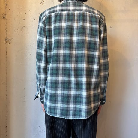 Euro Vintage Plaid Print Flannel Shirt
