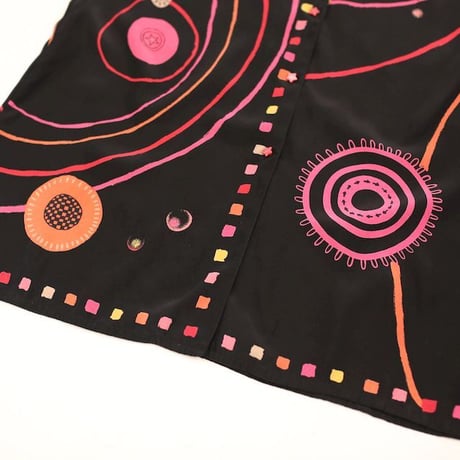 Space Pattern Open Collar Silk L/S Shirt