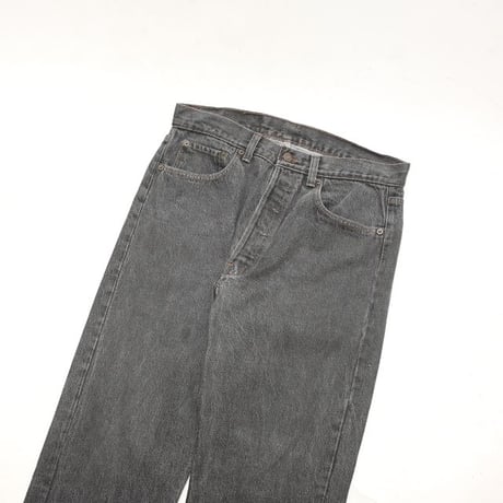 80s Levi's 501 "Yarn-dyed" Black Denim Pants