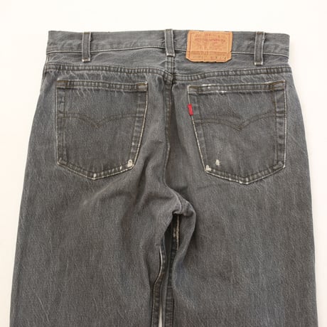 80's Levi's 701 Black Denim Pants Student Model