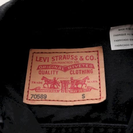 Levis Black Denim Trucker Jacket