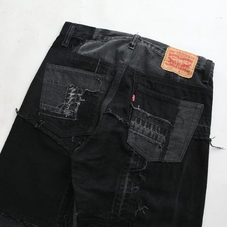 Levi's Patchwork Remake Black Denim Pants
