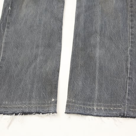 80's Levi's 701 Black Denim Pants Student Model