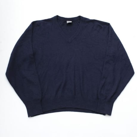 Cashmere V-Neck Knit Sweater MADE IN SCOTLAND