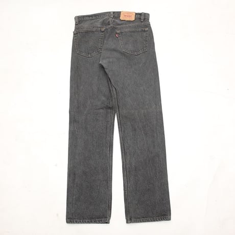 80s Levi's 501 "Yarn-dyed" Black Denim Pants