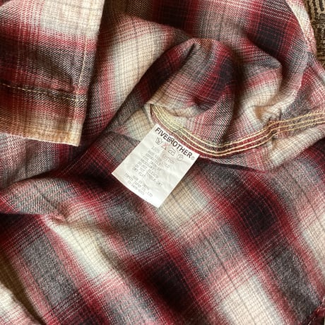 Five Brother Ombre Plaid Cotton Flannel Shirt