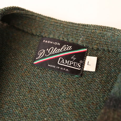Vintage Mohair Check  Cardigan  