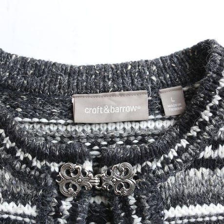 Nordic Pattern Knit Cardigan