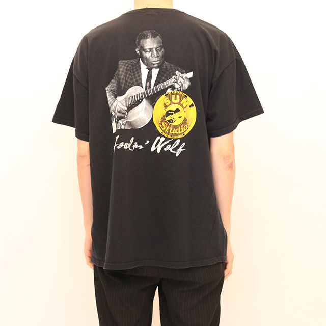 【ワンオーナー】 サンスタジオ SUN STUDIO Tシャツ ★ヴィンテージ SUN studio サンスタジオ 90s Tシャツ ヴィンテージ L ネイビー