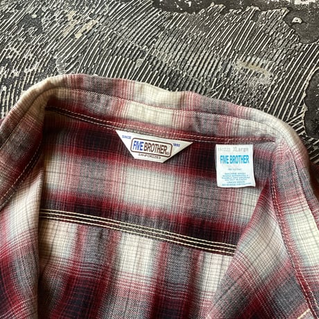 Five Brother Ombre Plaid Cotton Flannel Shirt