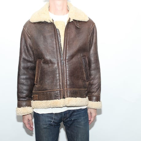 Vintage B-3 Mouton Leather Jacket
