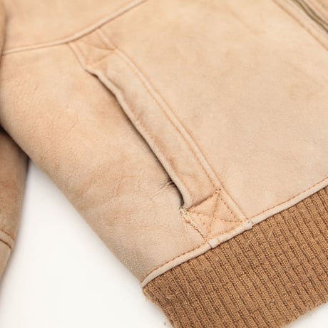 Vintage Mouton Zip Up Jacket