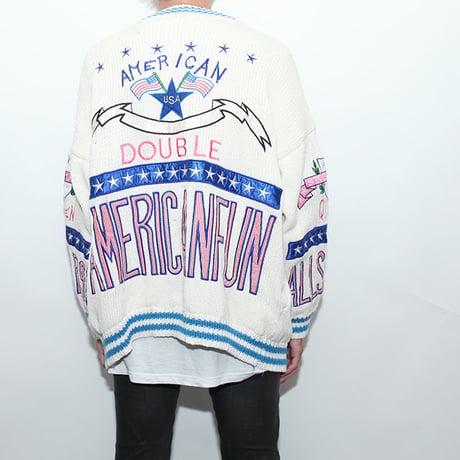 Vintage Funny Pattern Cardigan