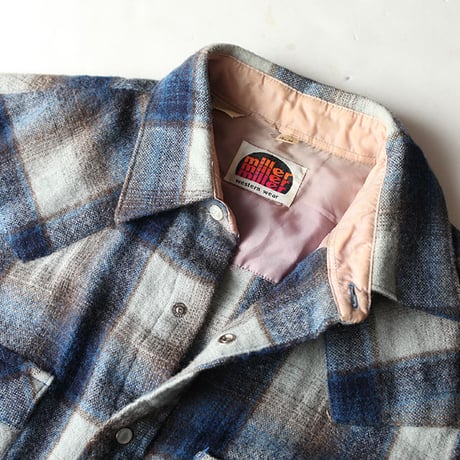 70s Wool Western L/S Shirt