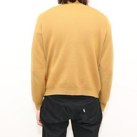 Vintage Wool × Nuback Cardigan MADE IN CANADA