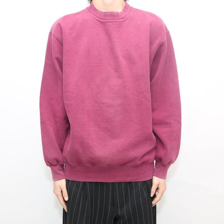 Mock Turtleneck Blank Sweat Shirt Faded Burgundy