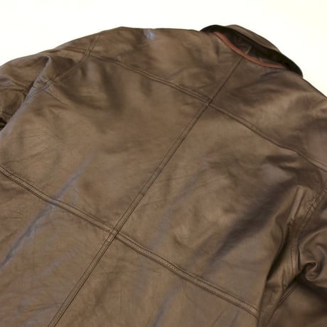 Black Leather Hooded Coat