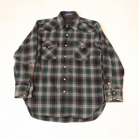 Ombre Checker Wool Shirt
