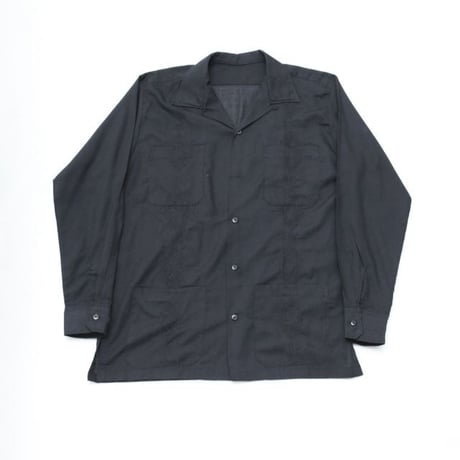 Black Embroidery L/S Shirt