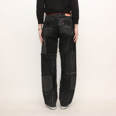 Levi's Patchwork Remake Black Denim Pants
