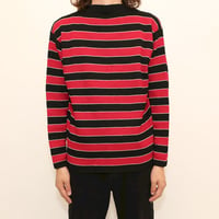 Red × Black Border Knit Sweater MADE IN GERMANY