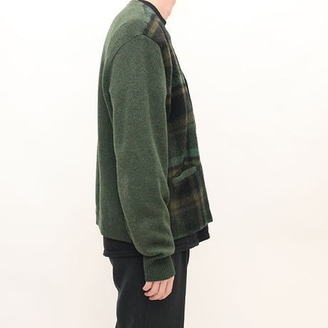 Vintage Mohair Check  Cardigan  