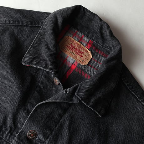 Vintage Levis Black Denim Trucker Jacket