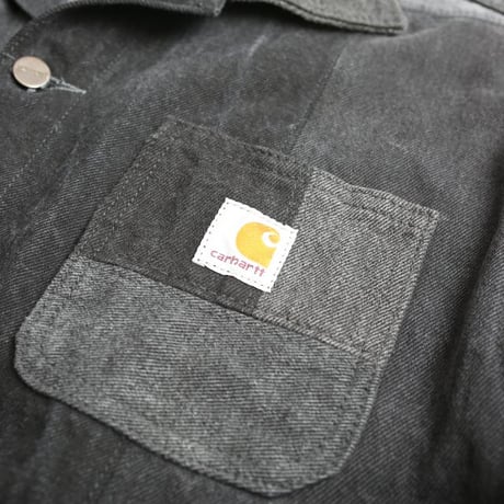 Carhartt Patchwork Remake Black Denim Jacket