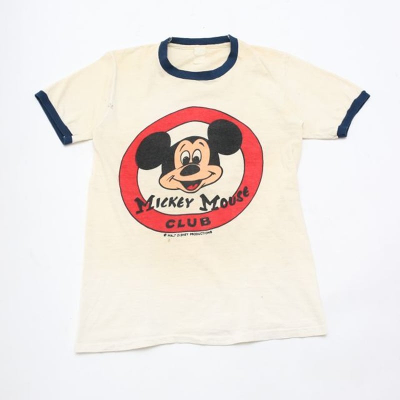 70s USA製　Mickey Mouse リンガー　tシャツ 70s USA製 Mickey Mouse リンガー tシャツ