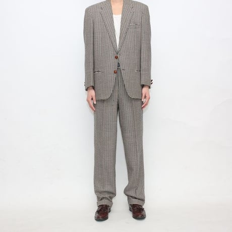 Hound's Tooth Pattern 2Pcs Set Up MADE IN ENGLAND