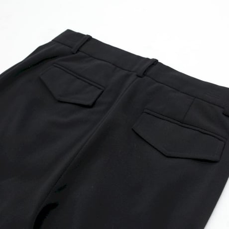 Black Flared Slacks Pants